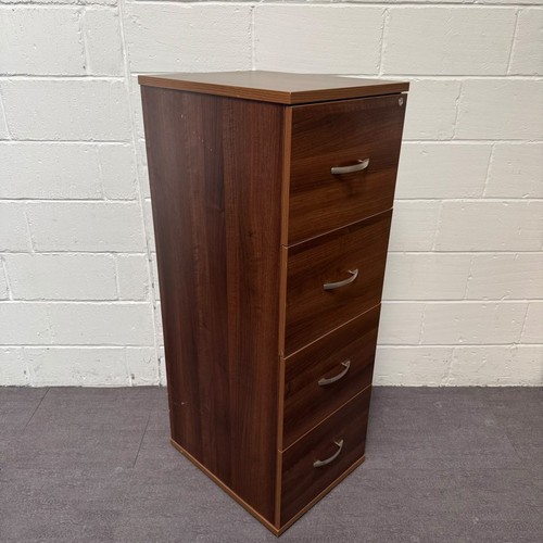 Walnut four drawer filing - four,
