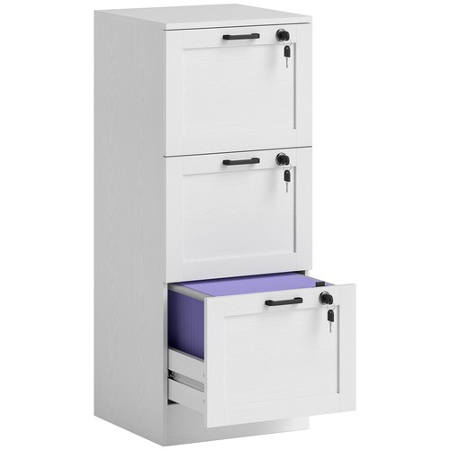 Drawer filing cabinet - 3-drawer, with